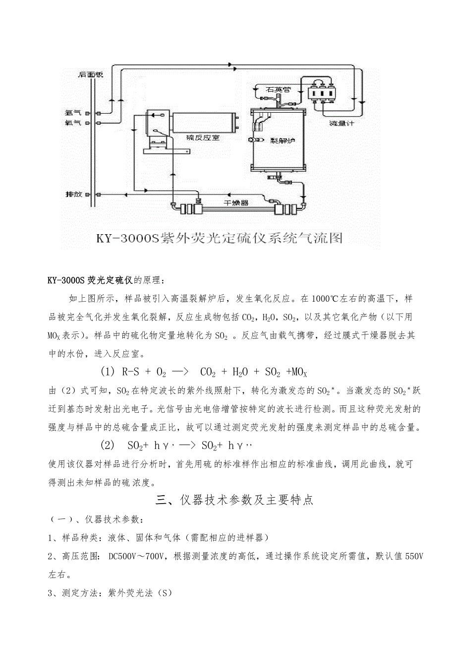KY_3000S硫测定仪使用说明书(新程序)_第4页