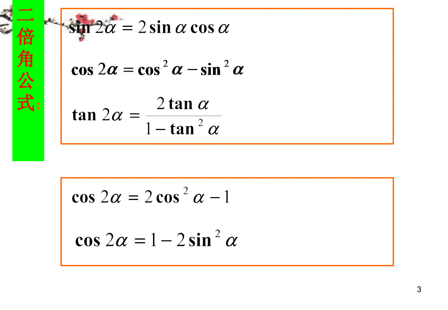 福建福鼎高一数学《三角恒等变形》课件.ppt_第3页