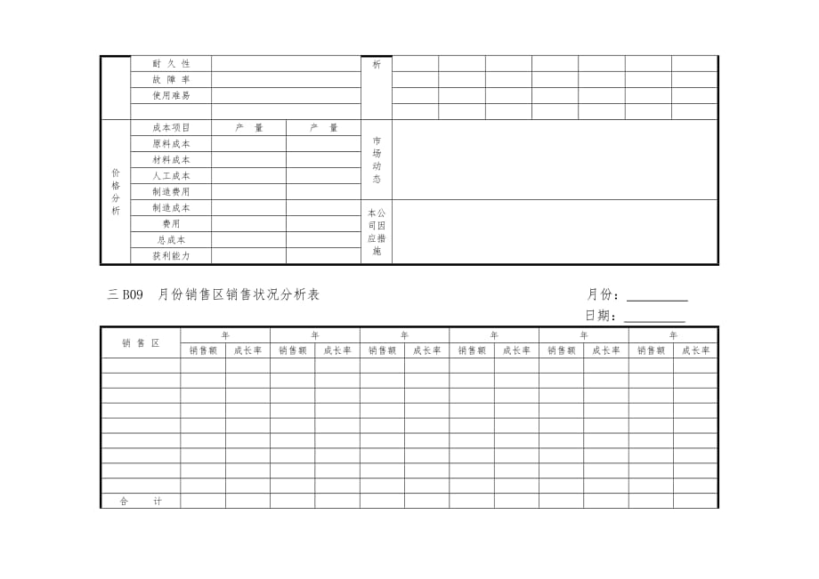 营销管理B横表格模板_第2页