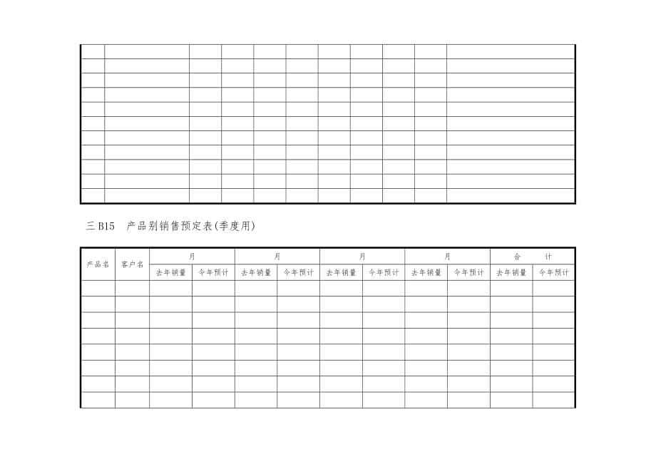 营销管理B横表格模板_第5页