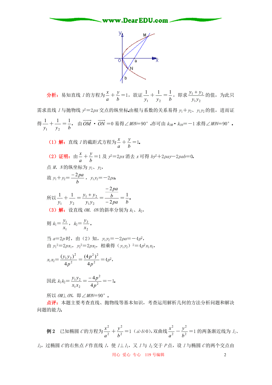 高二数学圆锥曲线的综合问题知识精讲苏教.doc_第2页