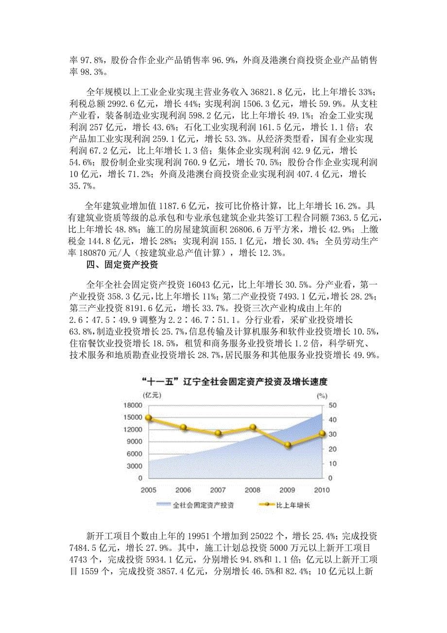 （冶金行业）XXXX年辽宁省国民经济与社会发展统计公报_第5页