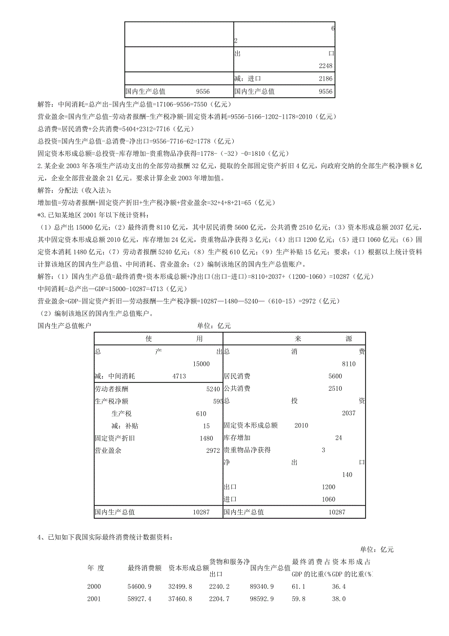 （冶金行业）电大国民经济核算形考作业_第2页