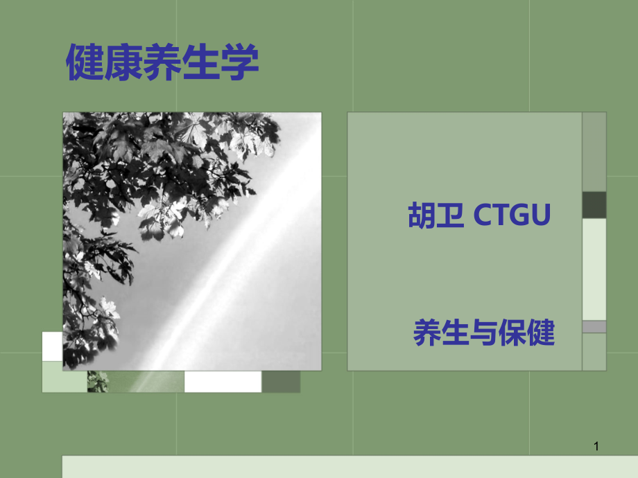 健康养生学PPT课件.ppt_第1页