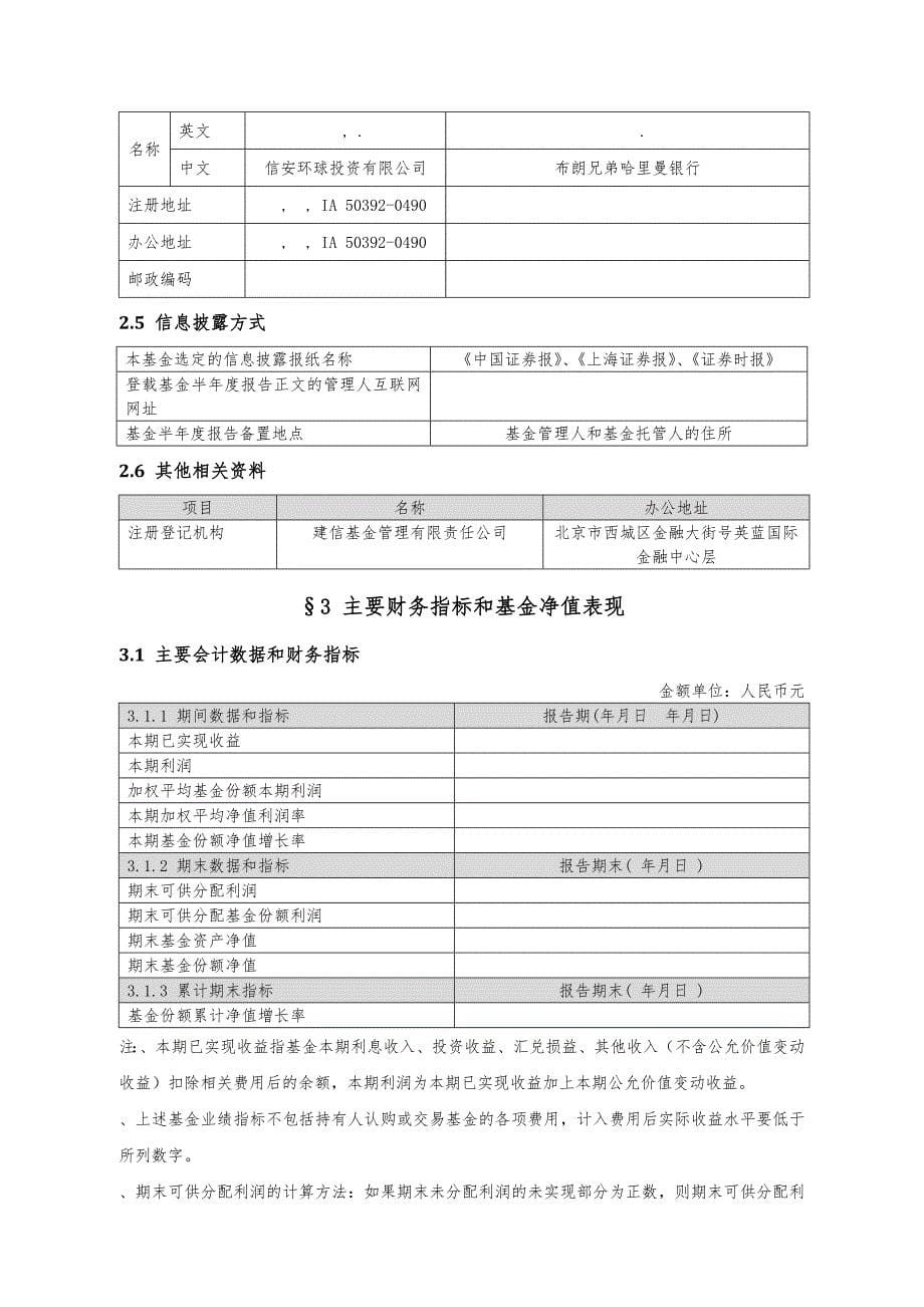 建信全球机遇股票型证券投资基金半年度报告_第5页