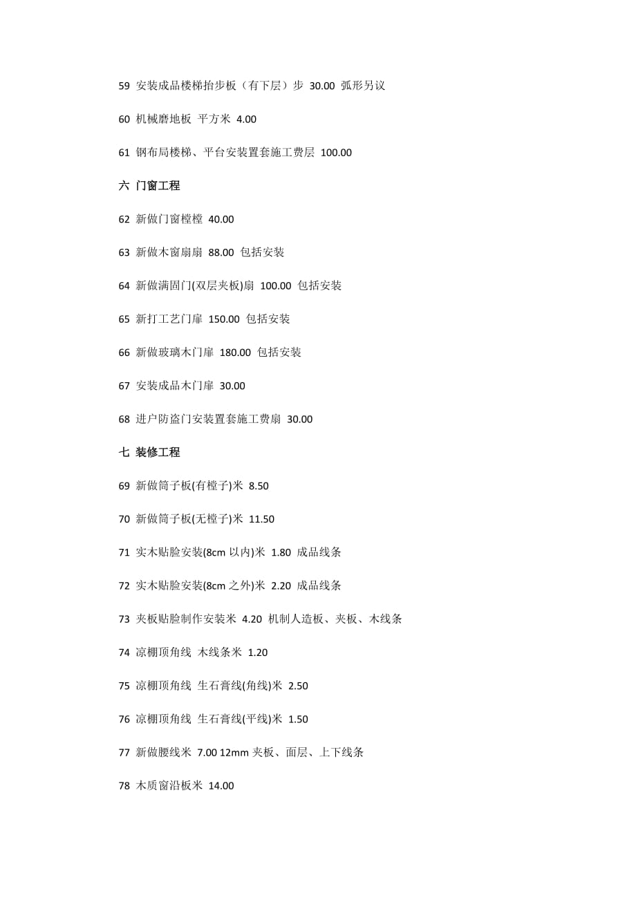 （建筑工程管理）上海市家子居室装饰工程人工费参考价_第4页