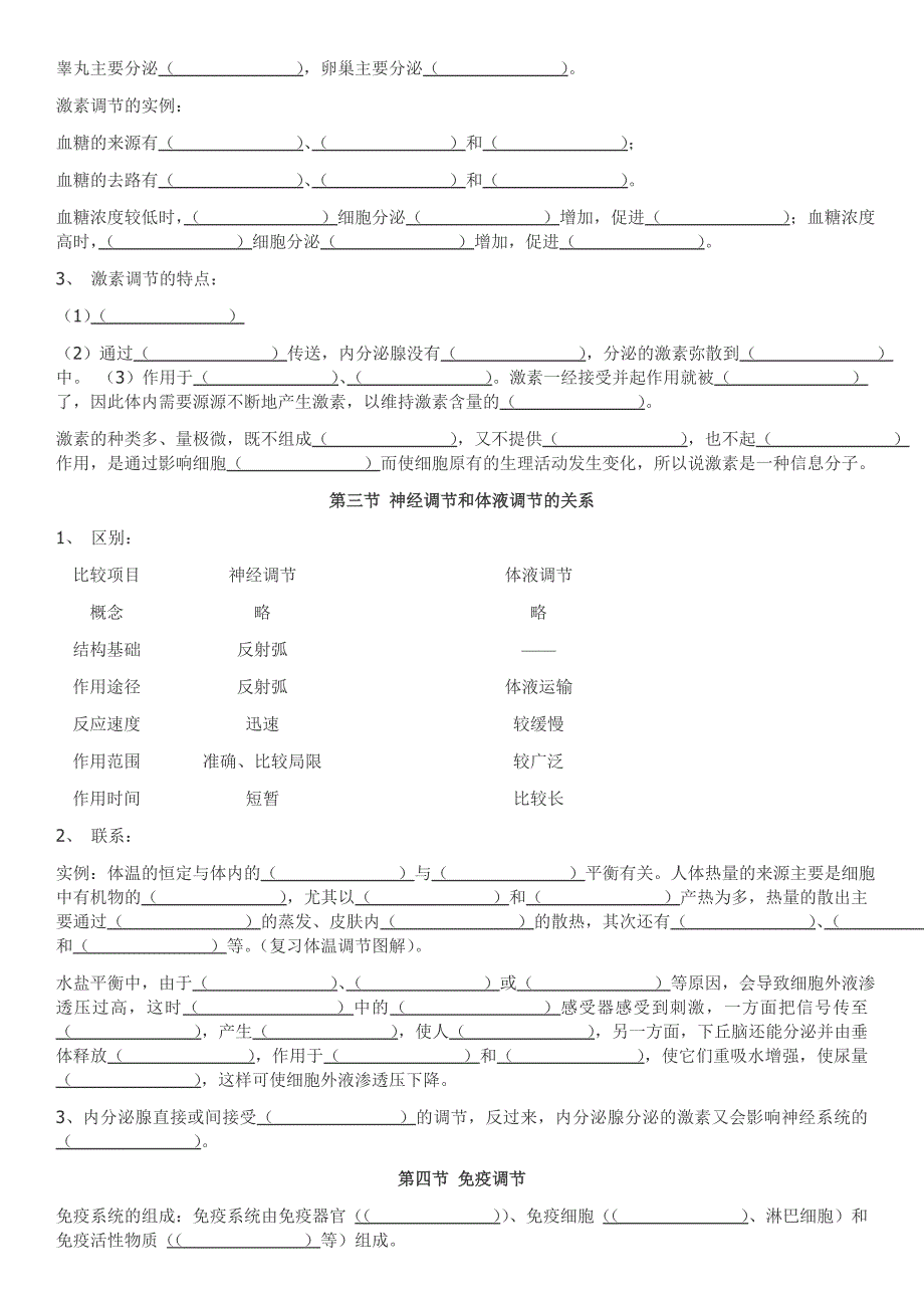 生物必修三的复习知识点填空附答案.doc_第3页