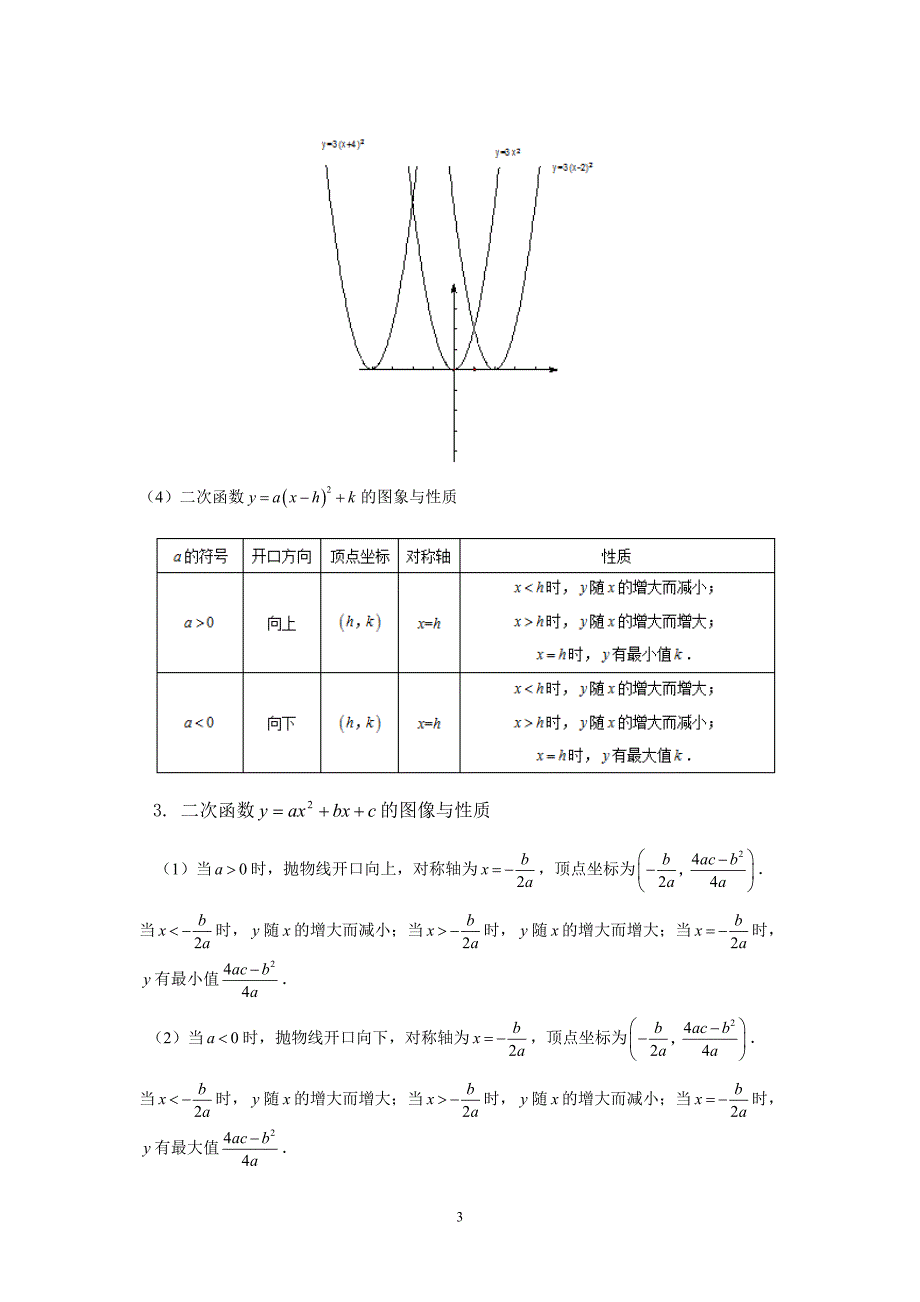 新人教版九年级上二次函数的复习知识点与练习.doc_第3页