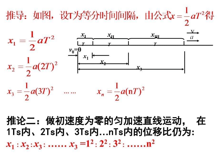 06 初速度为零的匀变速直线运动的比例式推导和应用解析.ppt_第5页