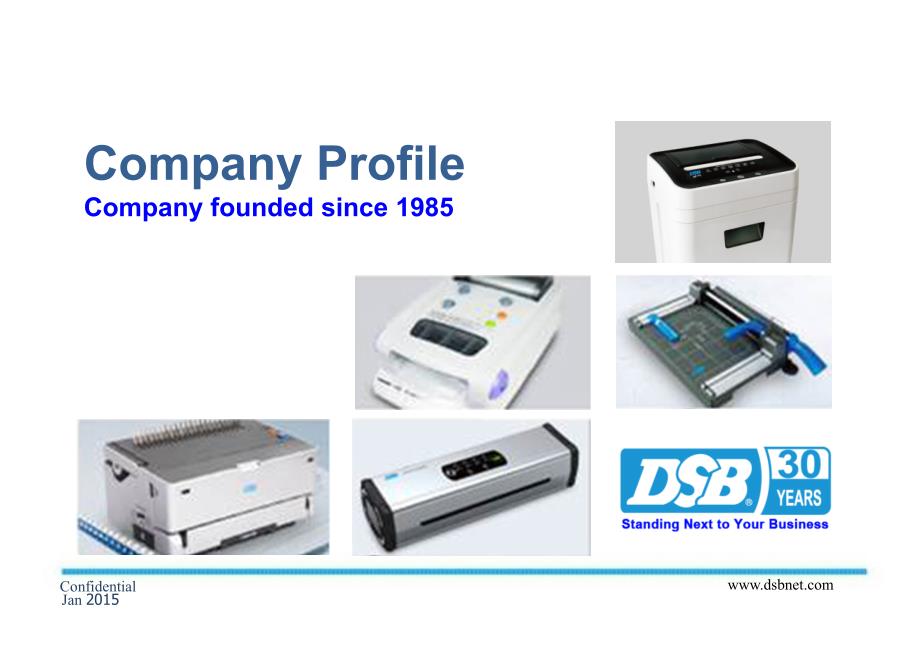 DSB Company Profile 2015 英文公司介绍模板_第1页