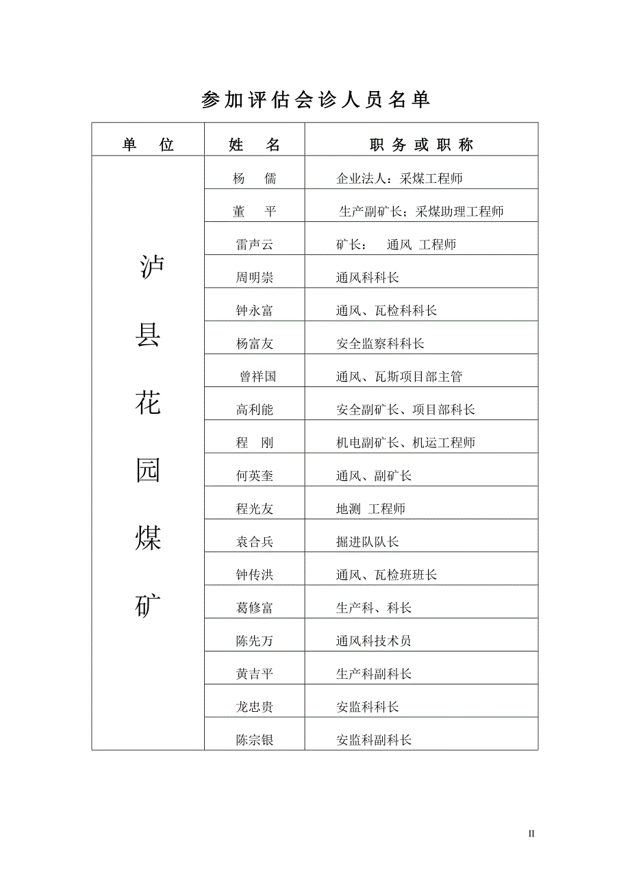 （冶金行业）花园煤矿瓦斯治理专家会诊自评报告书_第3页