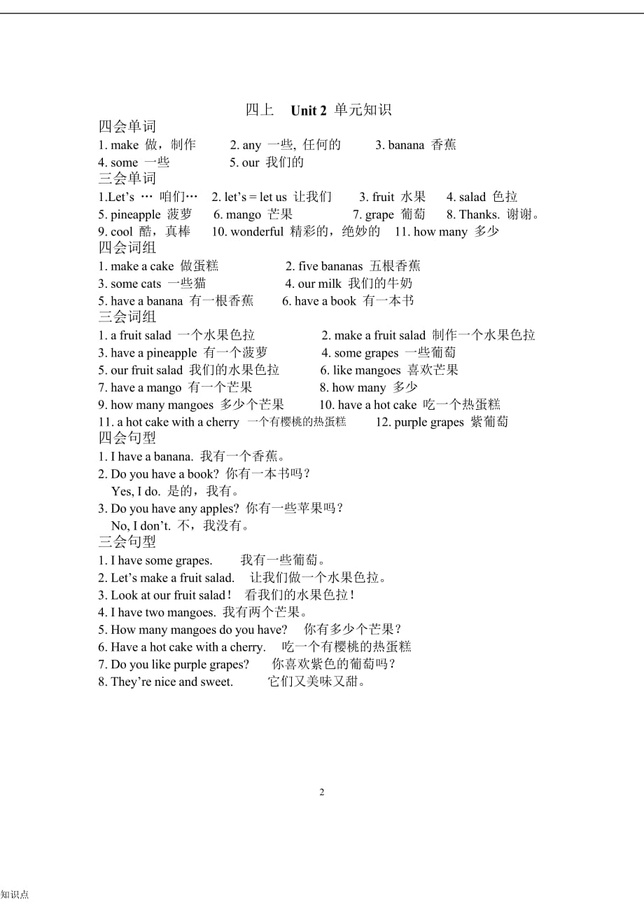 苏教版四年级上英语的复习知识点.doc_第2页