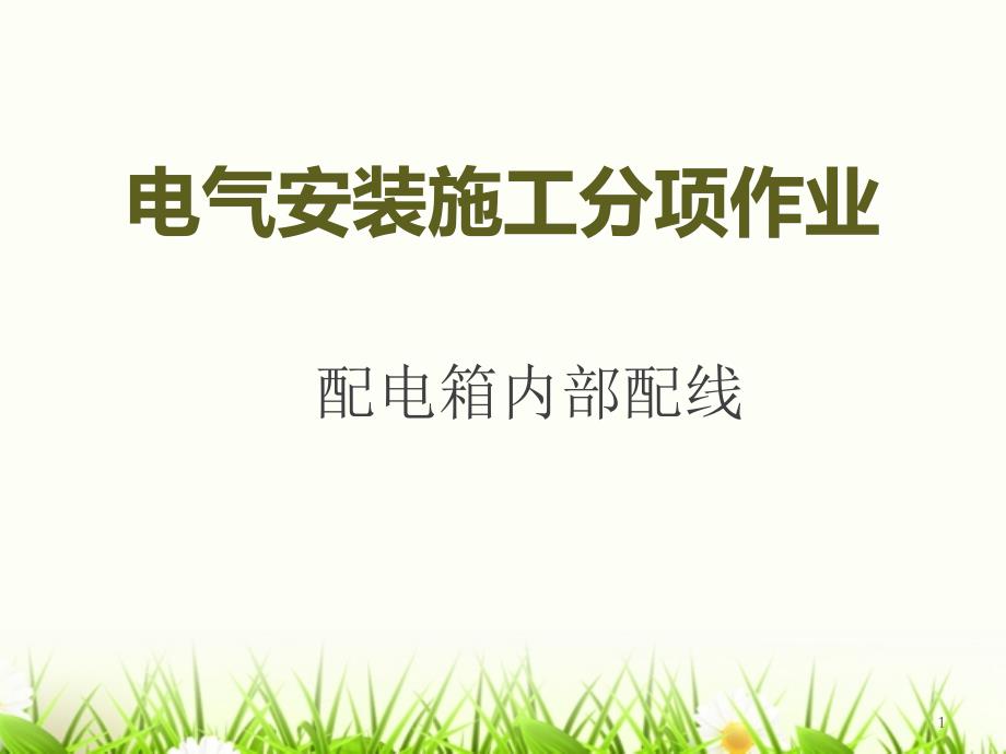 配电箱内部配线图文(配电箱空开及导线安装).ppt_第1页