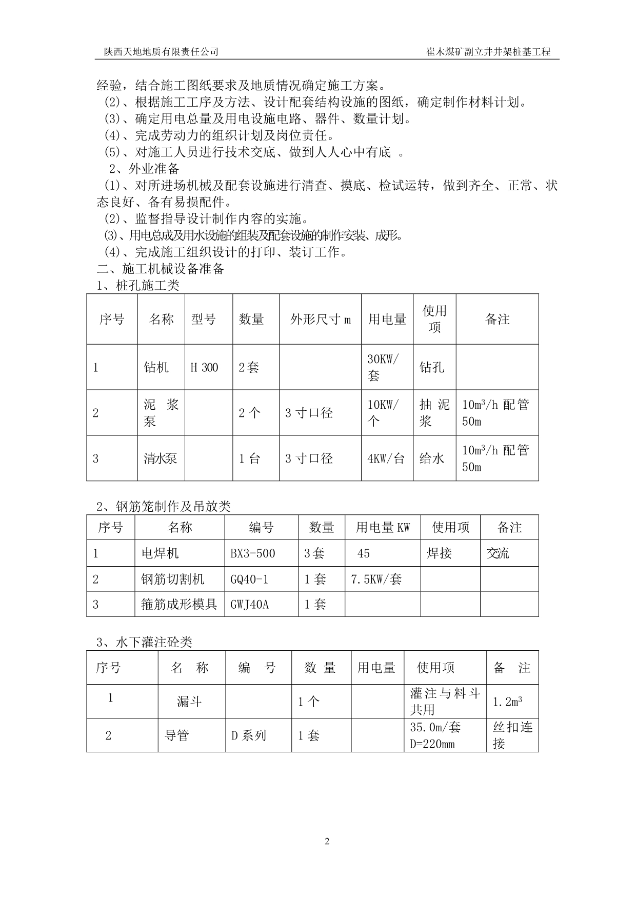 （冶金行业）崔木煤矿副立井井架桩基施工组织计划_第2页