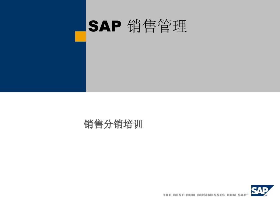 SAP销售管理-销售与分销大全_第1页