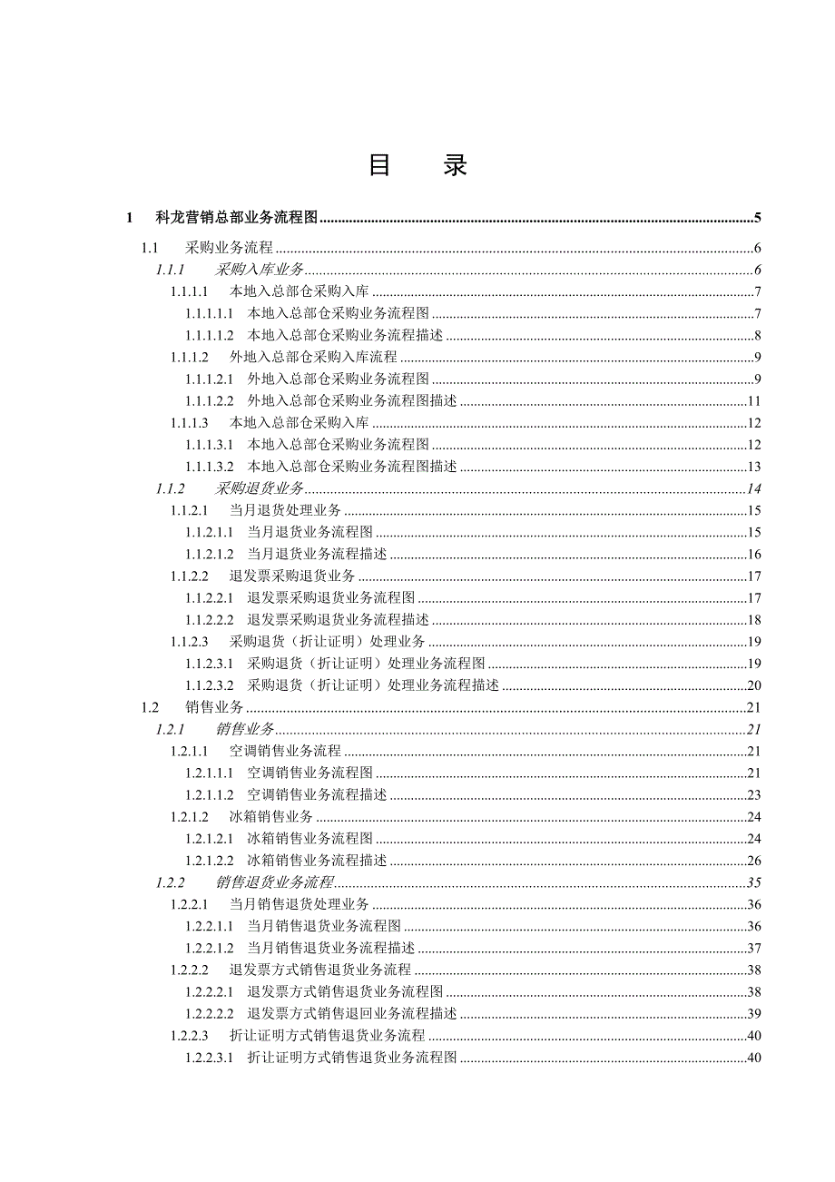 科龙项目业务流程说明书总部）_第2页