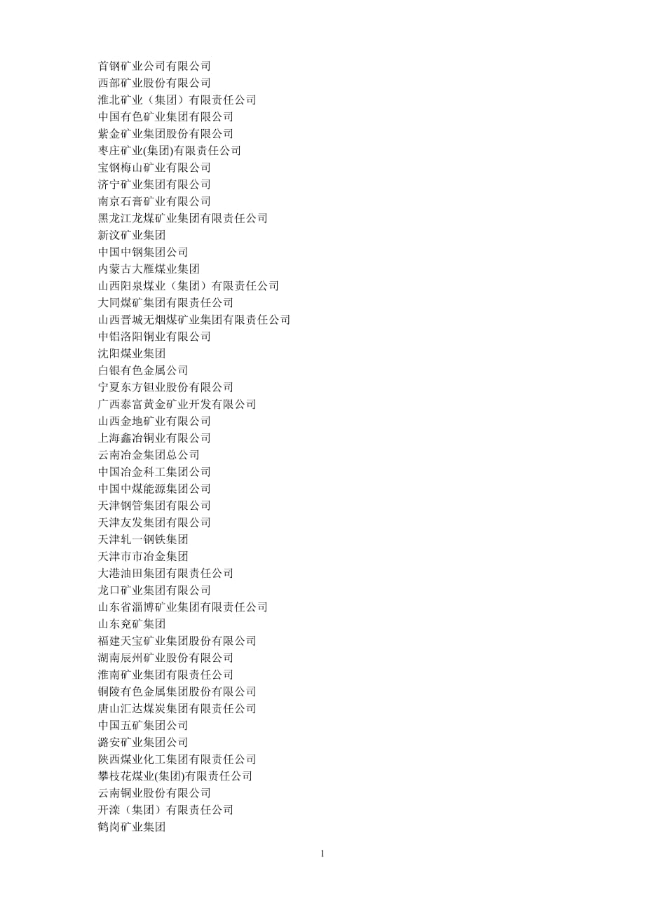 （冶金行业）中国冶金矿山企业协会理事_第1页