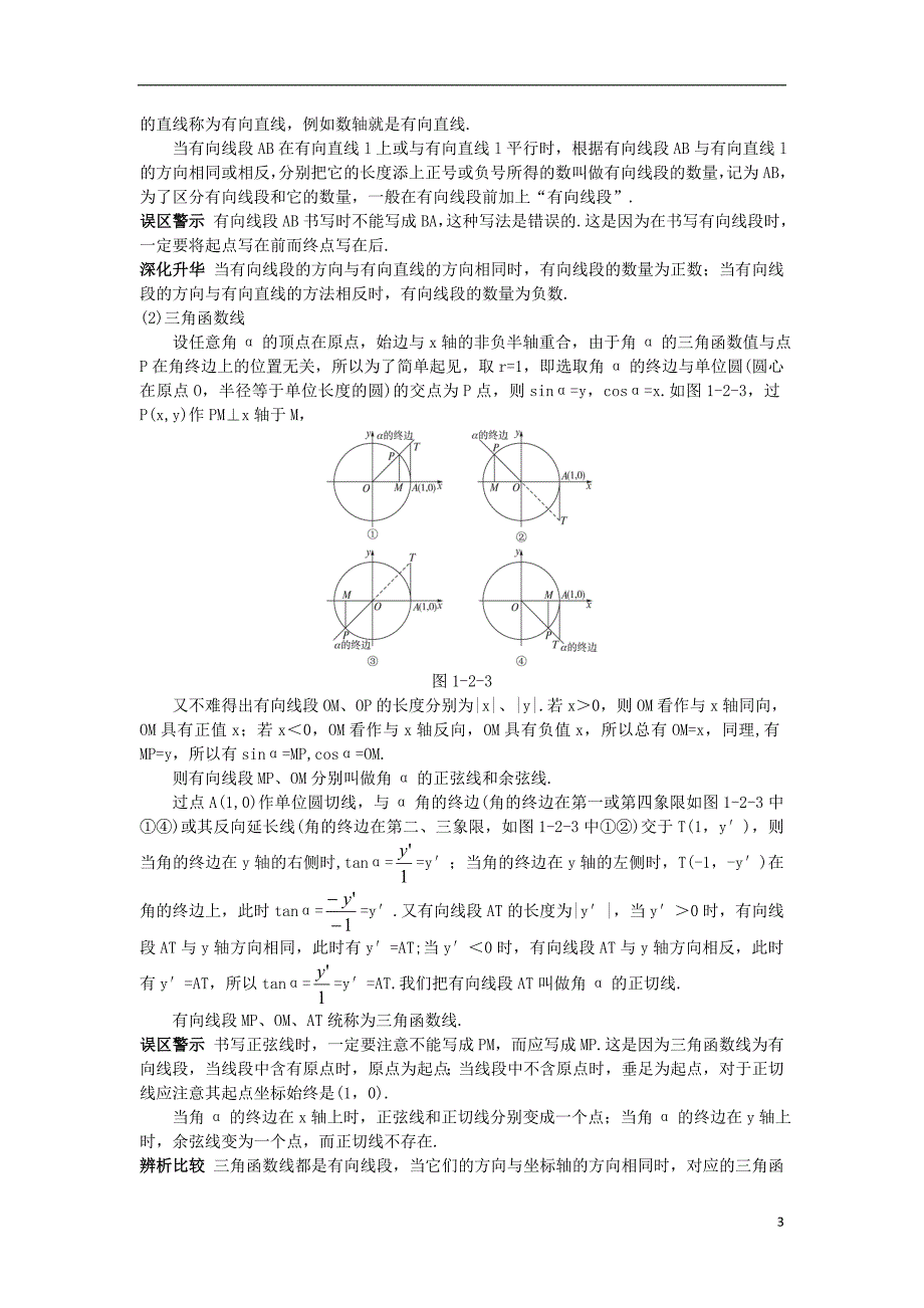 高中数学1.2任意角的三角函数教材梳理素材苏教必修4.doc_第3页