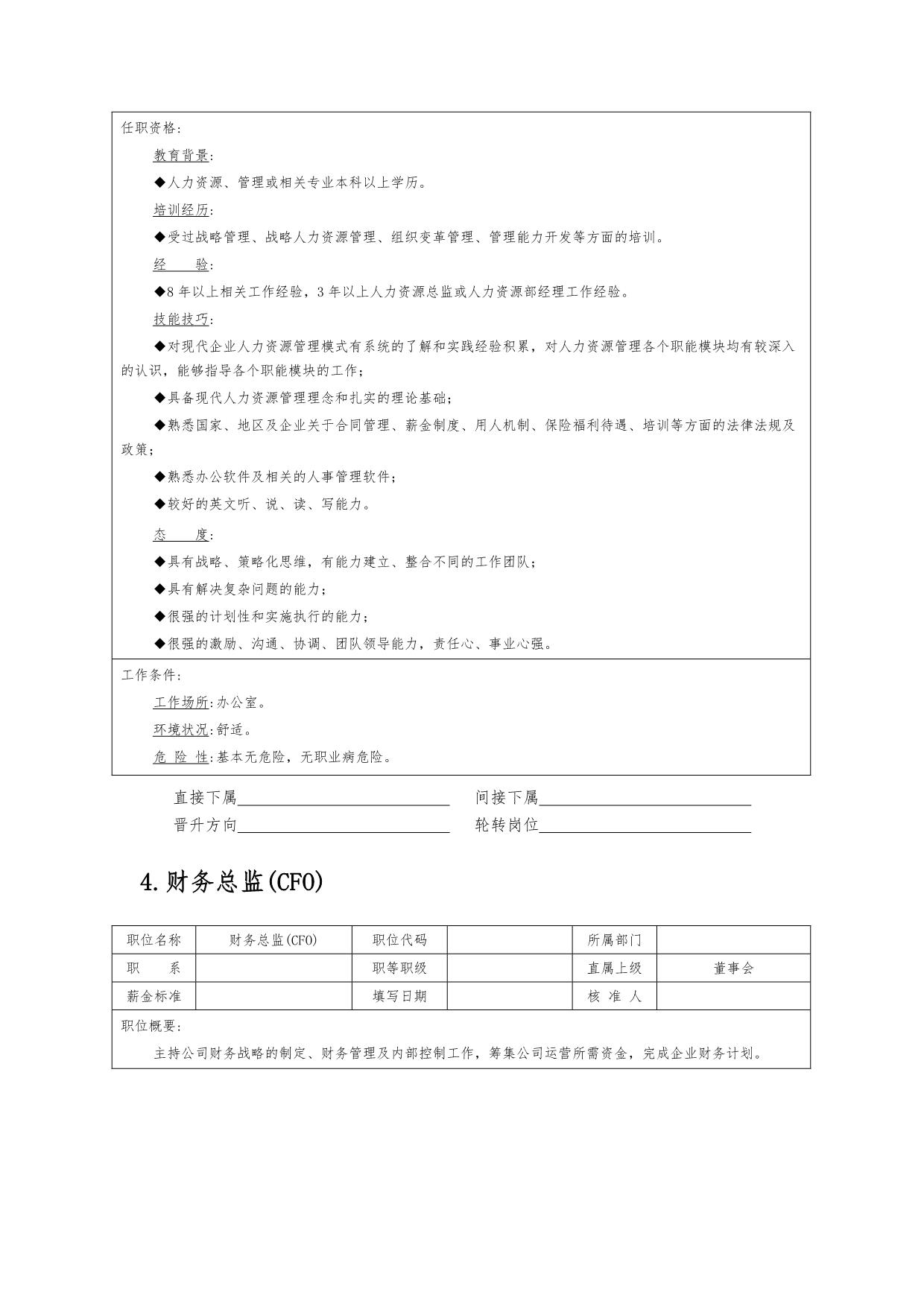 岗位说明书――高级管理职位_第5页