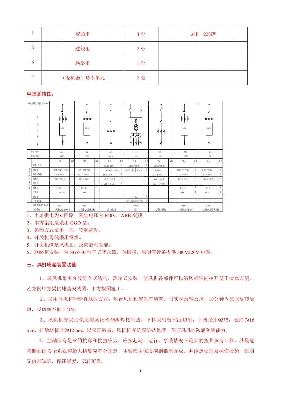 （冶金行业）许家院煤矿通风机技术协议_第5页