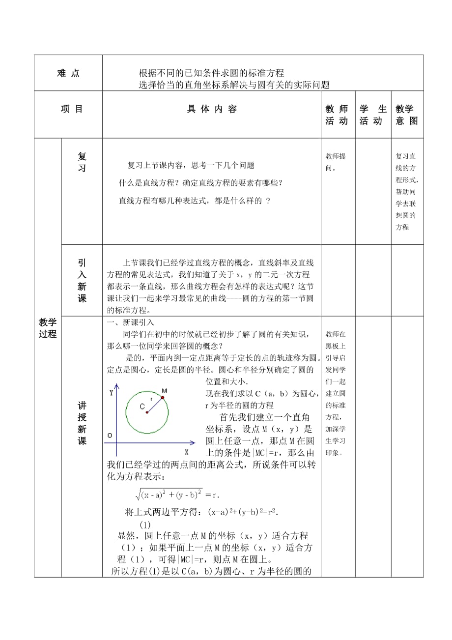 圆的标准方程教案设计.doc_第2页