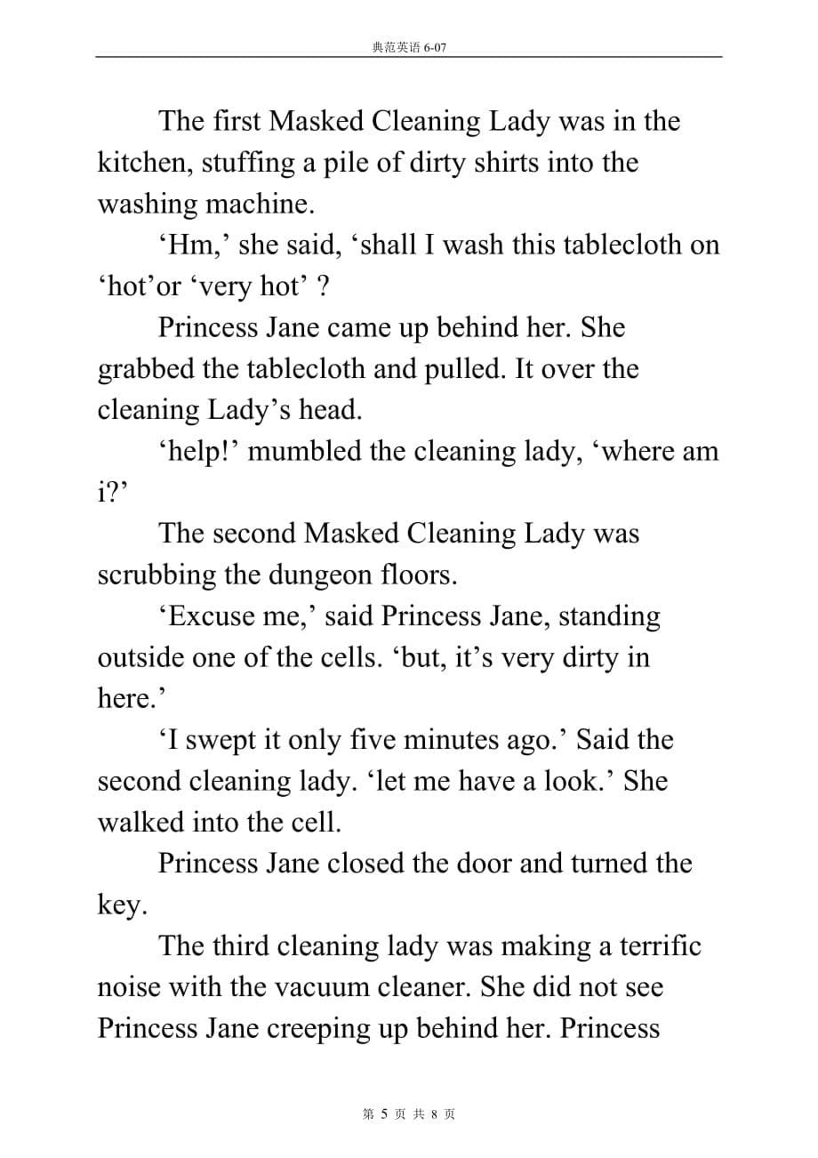 典范英语6-07-The Masked Cleaning Ladies of Om(2up打印版)_第5页