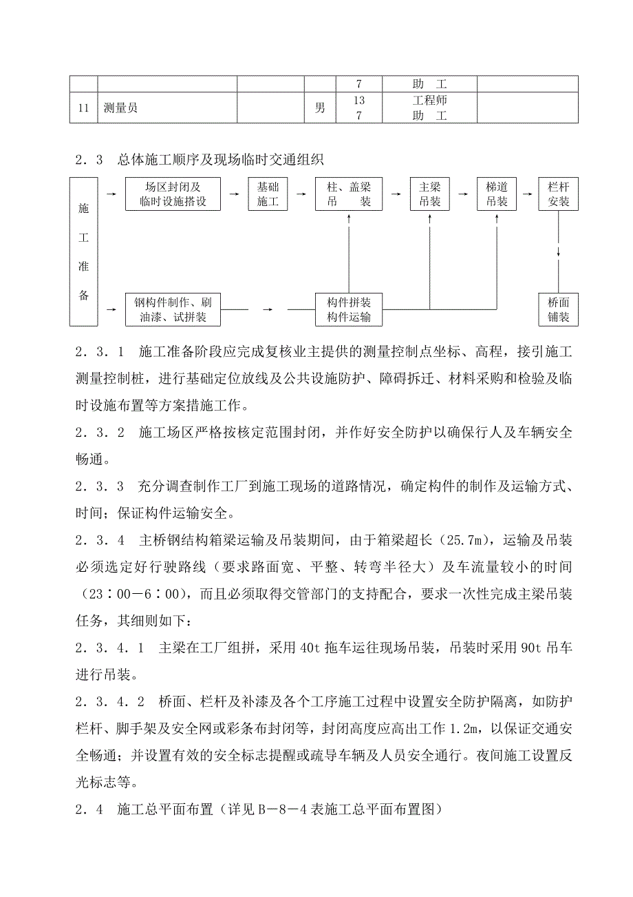 （建筑工程管理）深圳市某人行天桥施工组织设计_第4页