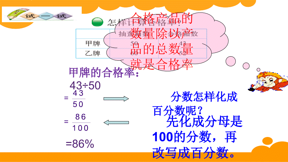 2017秋北师大版数学六年级（上册）第四单元《合格率》1_第4页