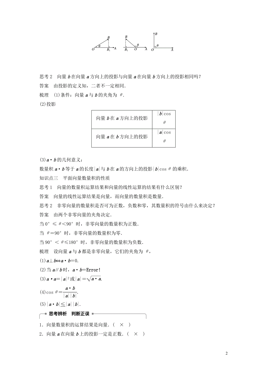 高中数学第二章平面向量2.4平面向量的数量积2.4.1平面向量数量积的物理背景及其含义一学案无新人教A必修406272166.docx_第2页