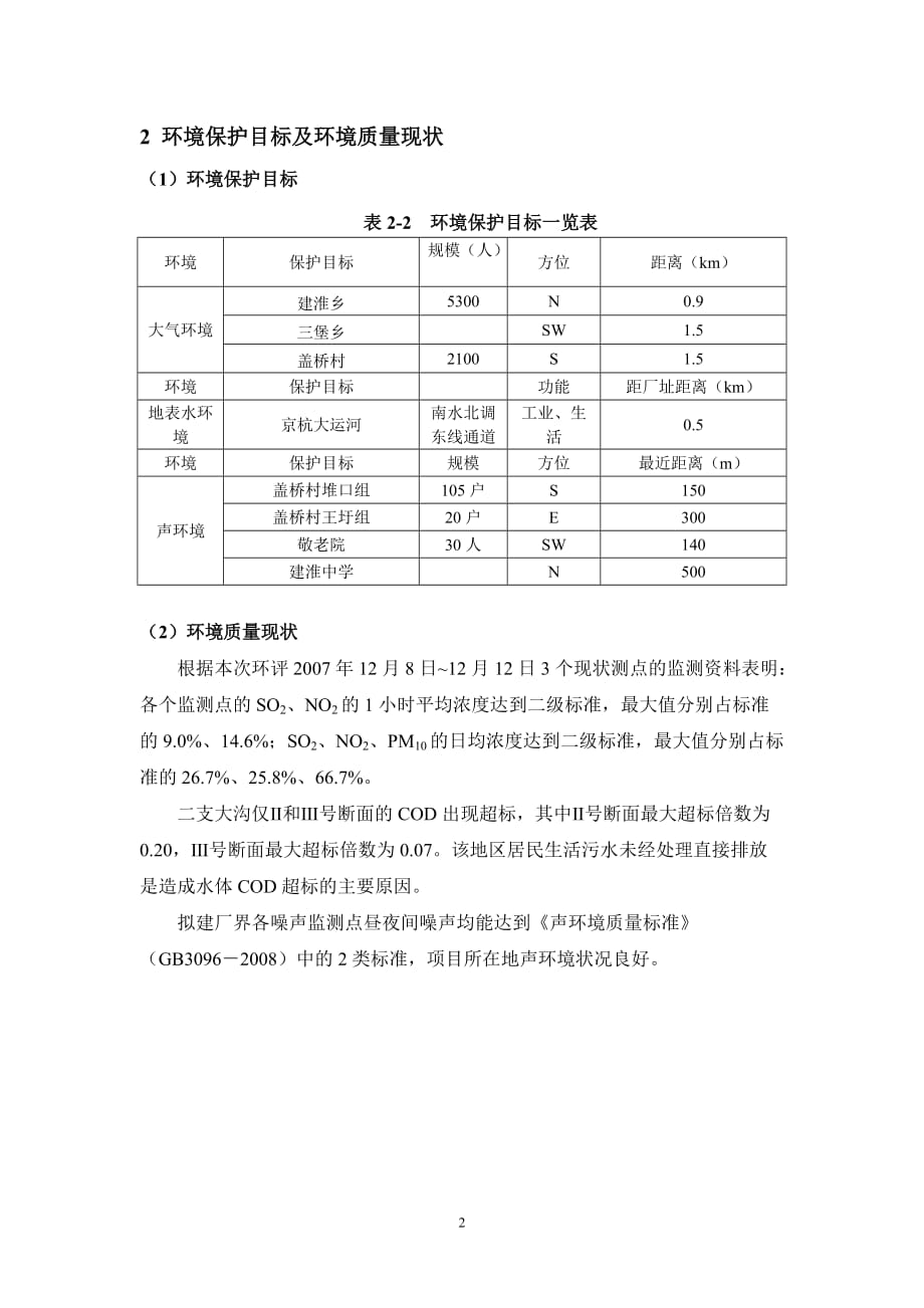 （建筑工程管理）江苏国信淮安MW级燃机热电联产工程环境影响报告书（_第3页