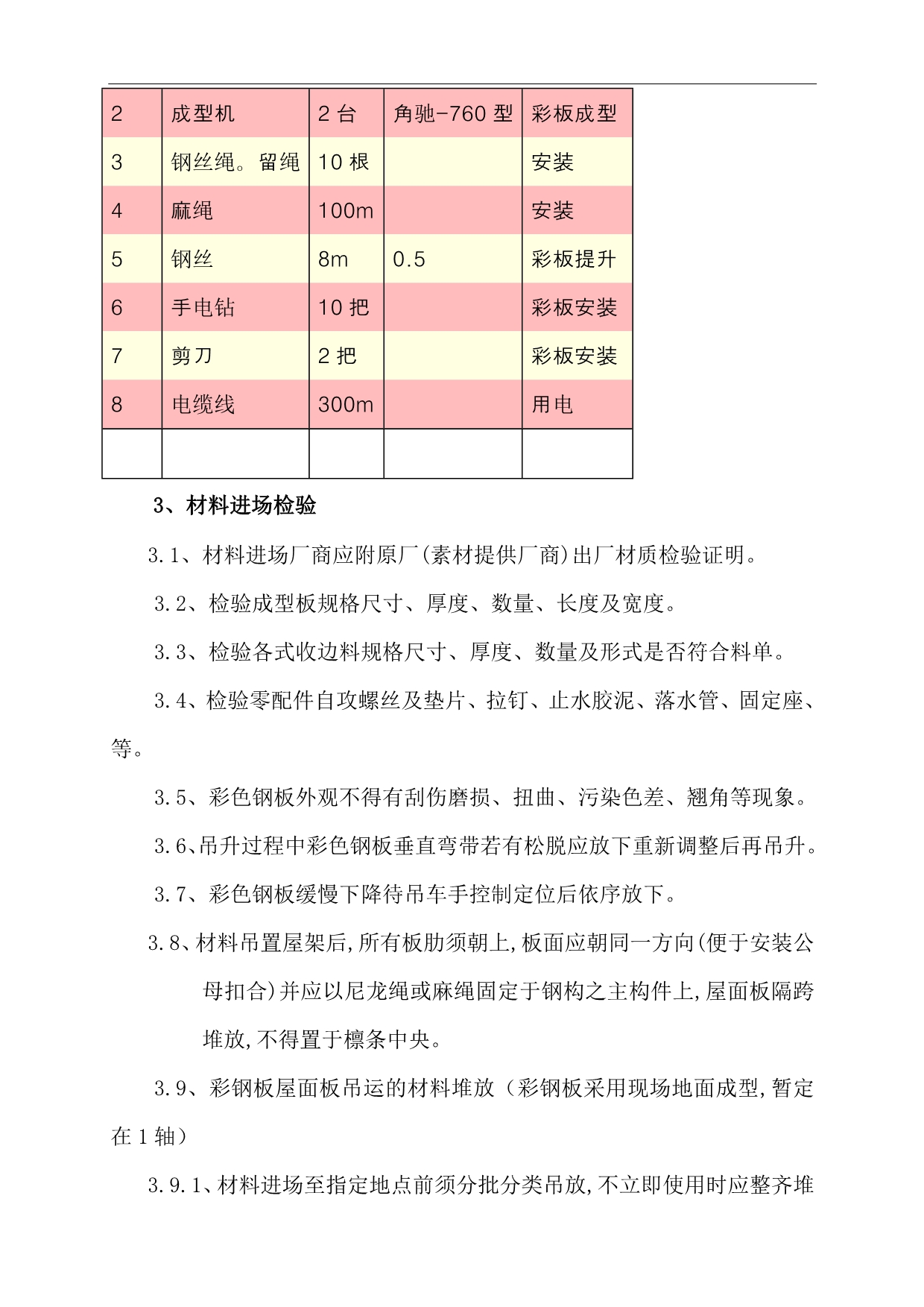 （建筑工程管理）钢结构屋面彩板安装施工方案_第2页