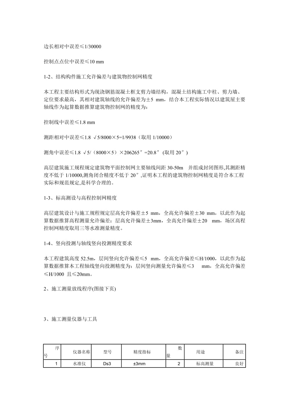 （建筑工程管理）高层建筑施工测量方案_第2页