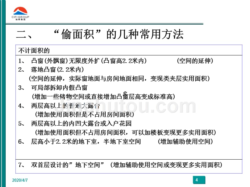 偷面积的案例分析(万科金地等)PPT课件.ppt_第4页