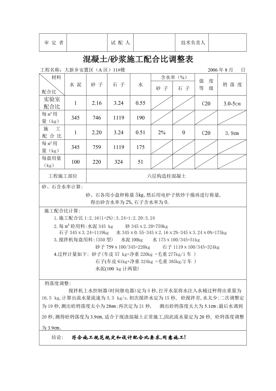 （建筑工程管理）混凝土施工配合比_第2页