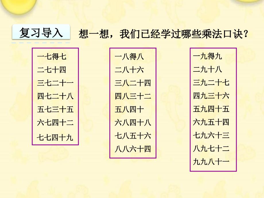 （赛课课件）苏教版二年级数学上册《乘法口诀表》_第4页