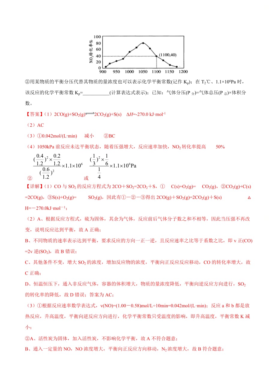 高考化学重点专练7《 化学反应原理的综合应用》（解析版）_第4页