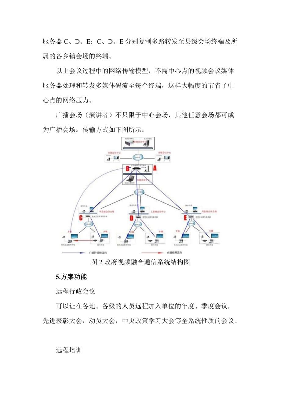 （通信企业管理）南京格高视频通信融合平台解决方案_第5页