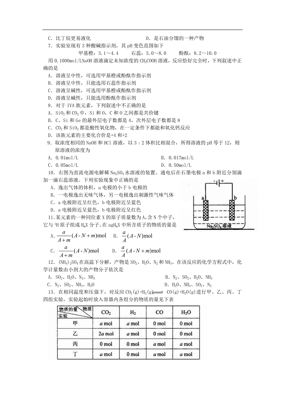 2008年高考试题——理综（全国卷Ⅱ）_第2页