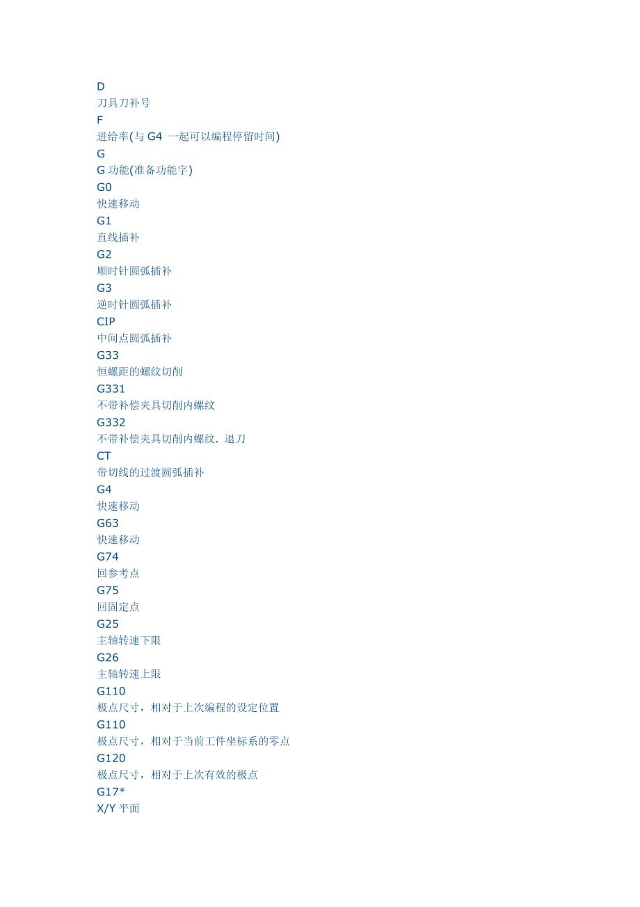 （数控加工）西门子数控编程指令代码含义_第1页