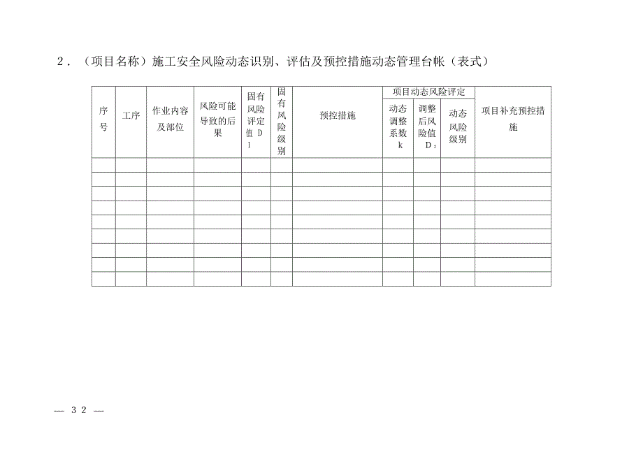 （建筑工程安全）输变电工程施工安全风险表格_第2页