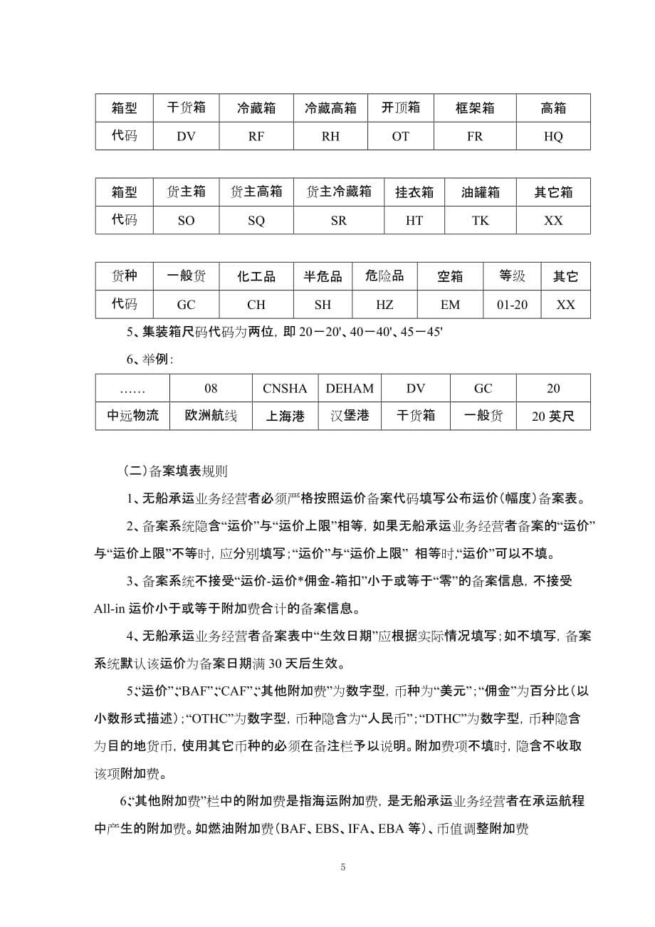 （交通运输）国际集装箱班轮运输运价报备制度实施办法_第5页