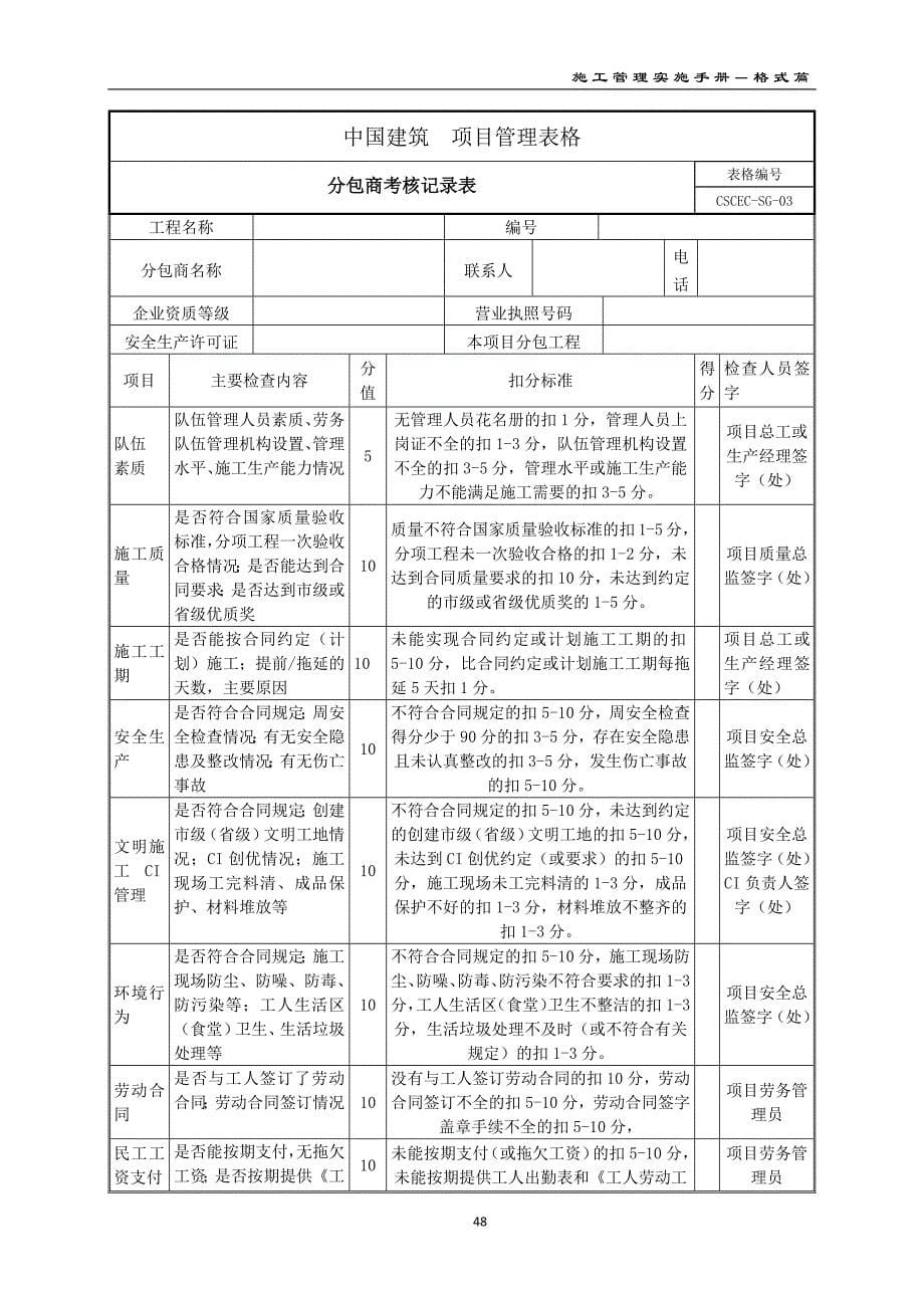 （建筑工程标准法规）项目工程建设管理格式大全(中建系统标准格式)_第5页