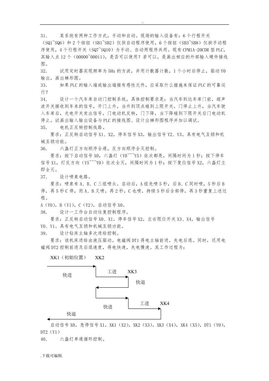 PLC期末考试题（卷）_第2页