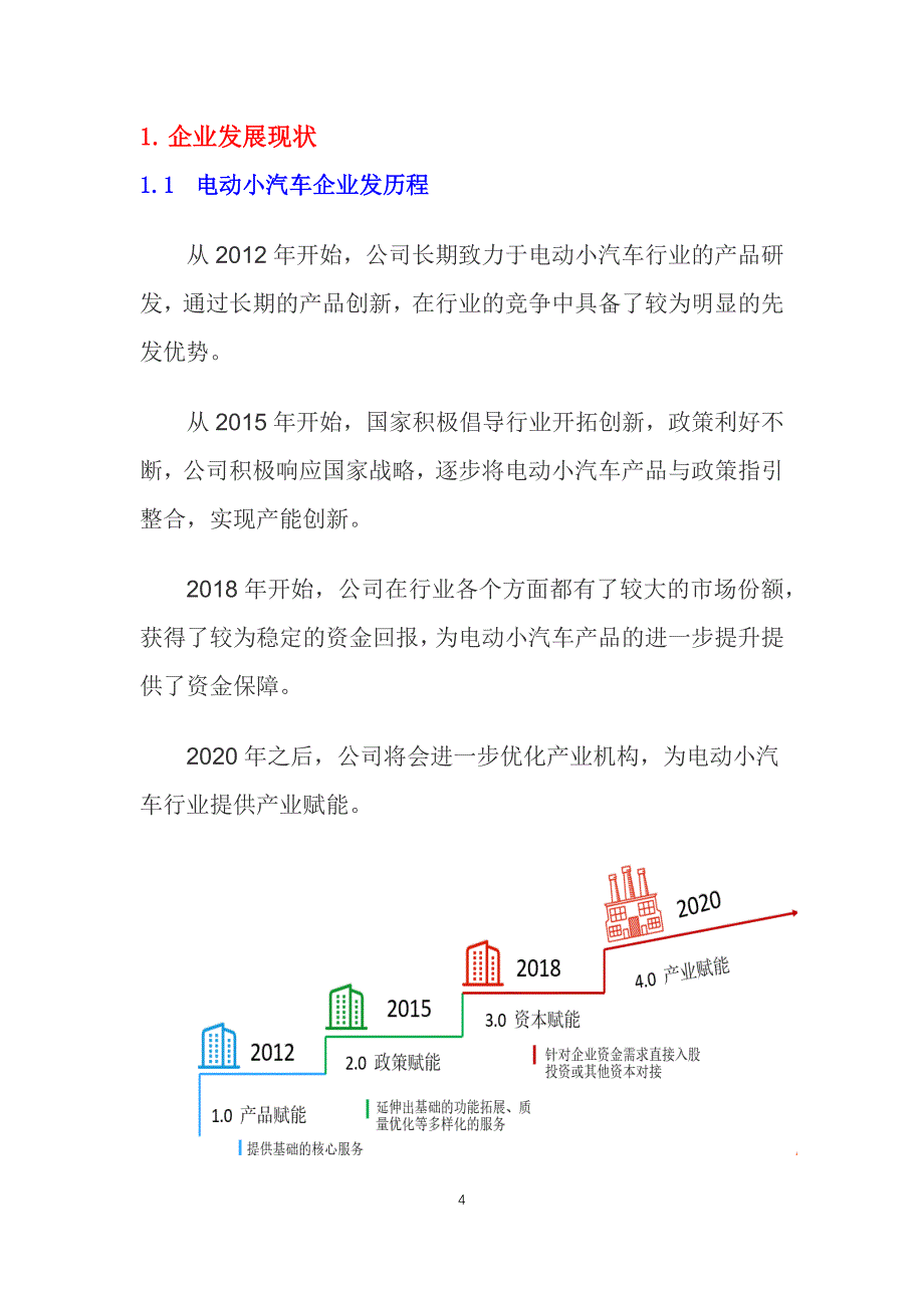 2020电动小车行业发展战略经营计划_第4页