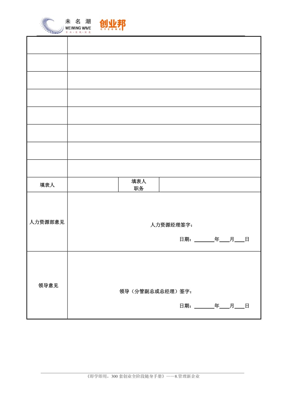 7招聘工作计划表_第3页