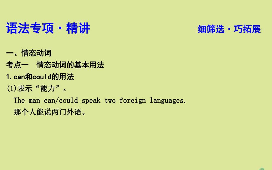 牛津译林版版高考英语一轮复习《情态动词和虚拟语气》_第3页