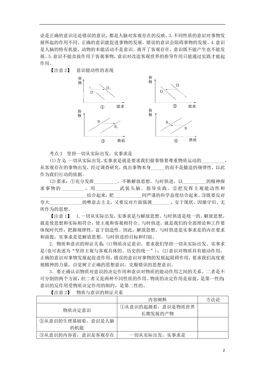 江苏政治学业水平测试复习第二单元探索世界与追求真理第五课把握思维的奥妙考点梳理新人教必修4.doc_第2页