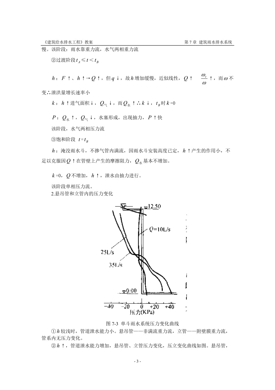 （建筑给排水工程）《建筑给水排水工程》教案建筑雨水排水_第3页