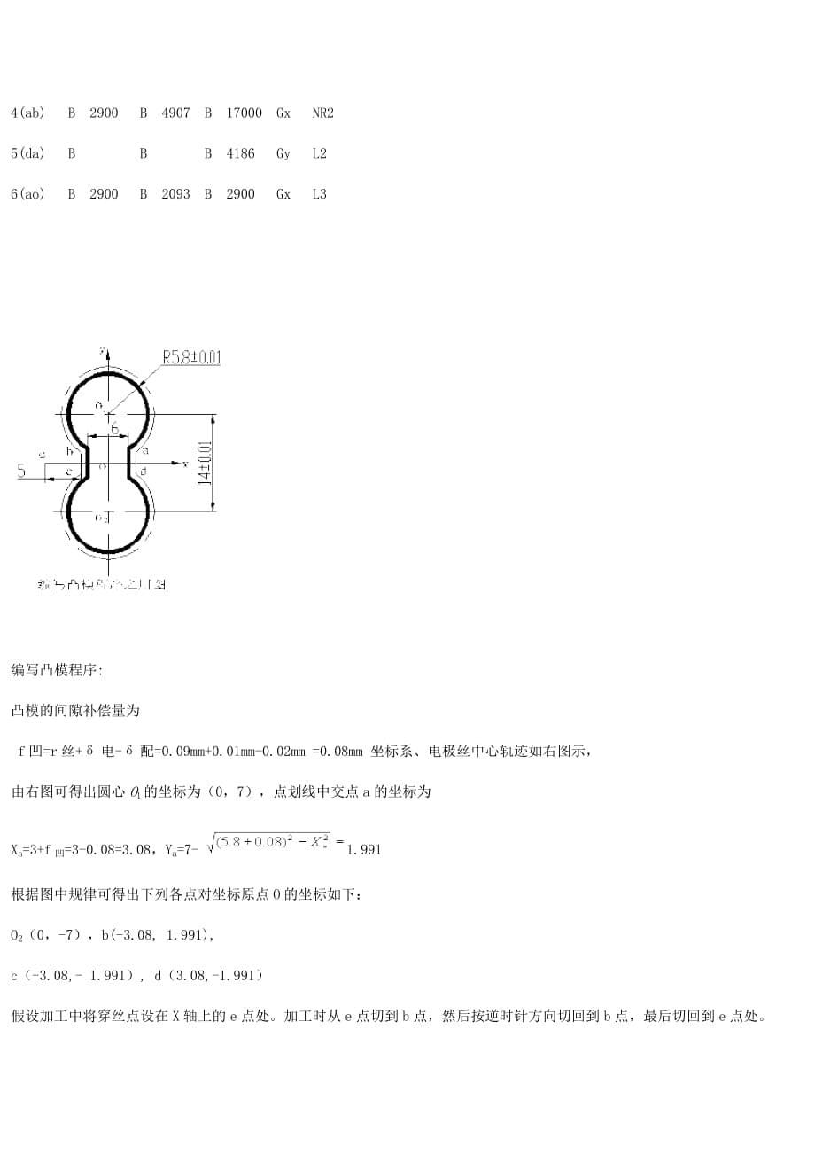 （数控加工）数控线切割习题库的参考答案_第5页