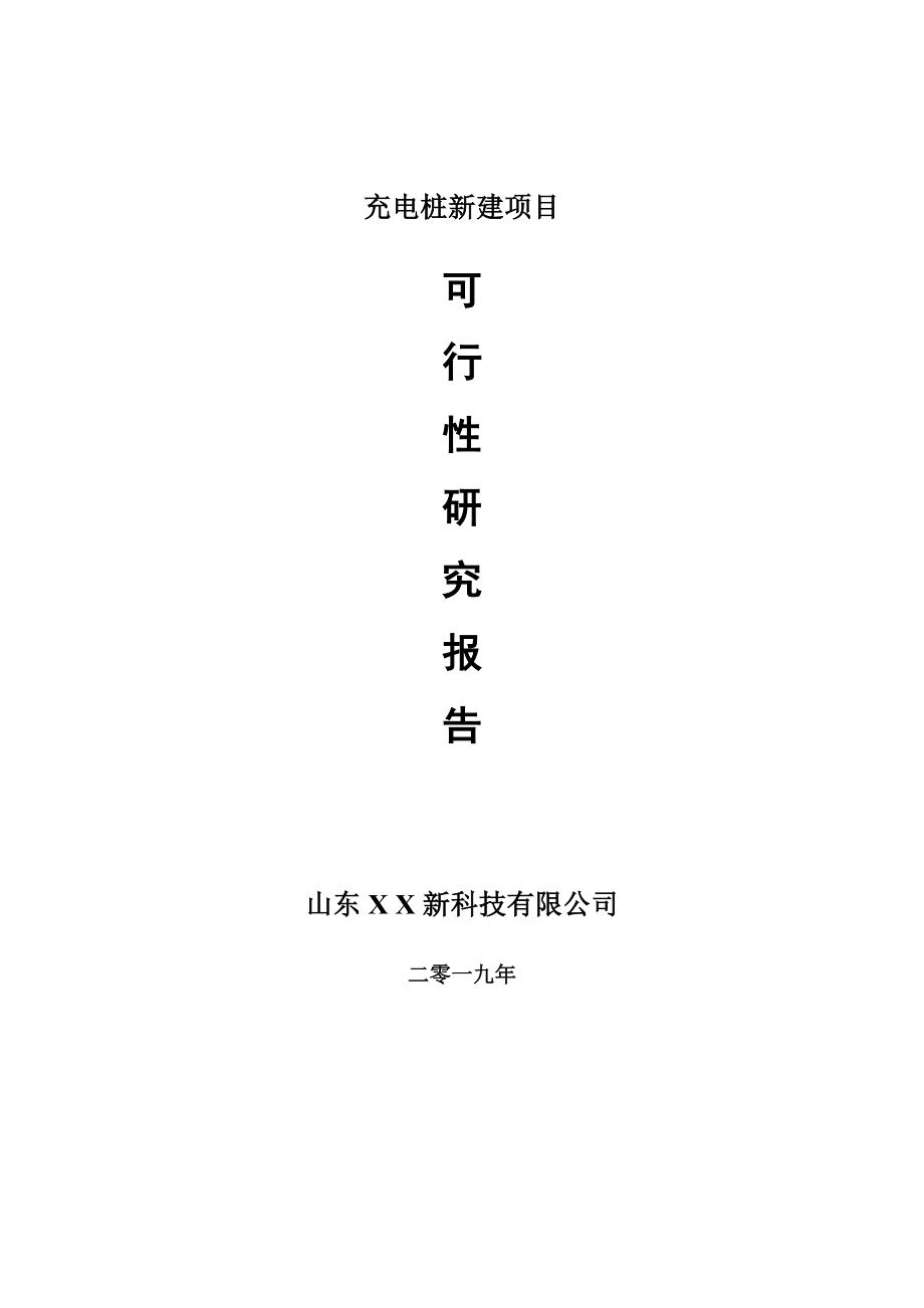 充电桩新建项目可行性研究报告-可修改备案申请_第1页